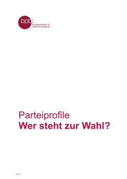 Parteiprofil - Bundeszentrale für politische Bildung