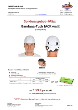 HB301 Bandana-Tuch JACK wei&szlig; M&auml;rz