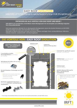 die vorteile von : easy roof evolution easy roof evolution