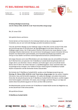 Einladung Gläubigerversammlung