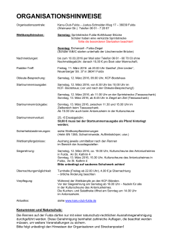 organisationshinweise - Kanu-Club