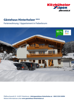 Gästehaus Hinterholzer in Fieberbrunn