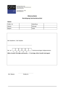H&ouml;rerschein Bachelor