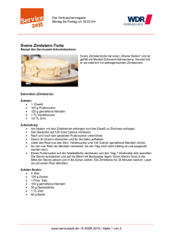 Svens Zimtstern-Torte