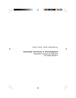 Henner Dieck, Martin Wenke(Hrsg.) Nachhaltige
