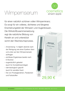 Wimpernserum - ae cosmetics