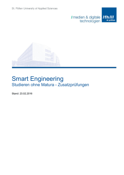Informationen Studieren ohne Matura