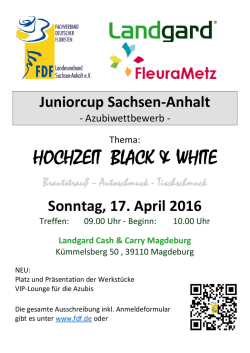 Juniorcup Sachsen-Anhalt - Fachverband Deutscher Floristen