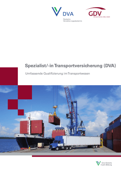 Broschüre Spezialist Transportversicherung PDF , 709.99 KB
