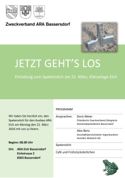 jetzt geht`s los - Hunziker Betatech AG