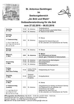 St. Antonius Denklingen im Seelsorgebereich „An Bröl und Wiehl