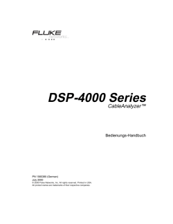 DSP-4000 Series - Fluke Networks