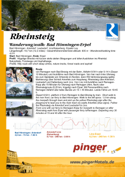 Rheinsteig - Pinger Hotel