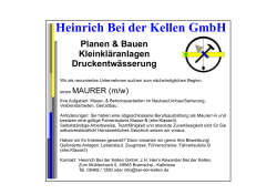 Heinrich Bei der Kellen GmbH Planen & Bauen Kleinkläranlagen