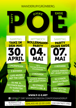 mai mai april - POE Party ohne Ende