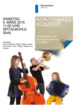 kontrabass konzert - Musikschule Stadt Luzern