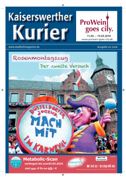 Ausgabe anschauen - AZ Magazin Düsseldorf