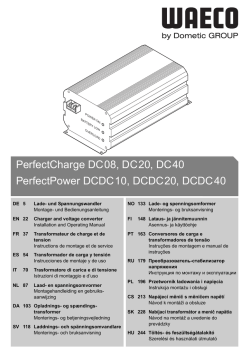 Instructions de montage et de service