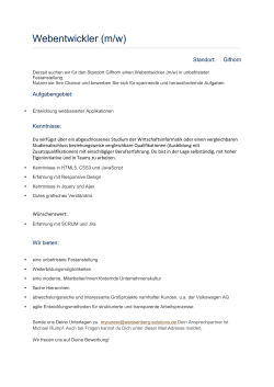 Webentwickler (m/w) - TU Braunschweig CareerService