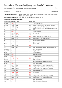 Vertretungsplan