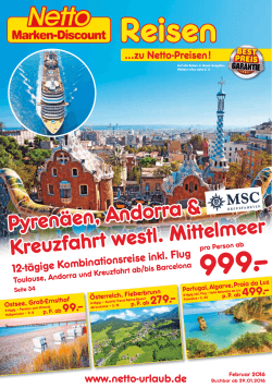 Reisemagazin Februar 2016