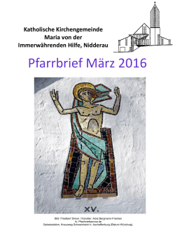 Pfarrbrief März 2016 - St. Maria Windecken