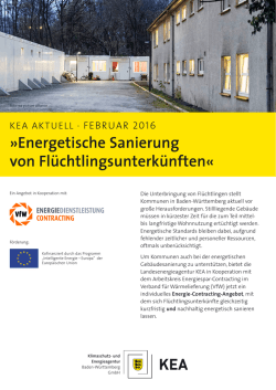 Die Unterbringung von Fl&uuml;chtlingen stellt Kommunen in Baden