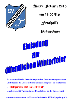 Festhalle - SV Philippsburg