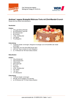 Andreas` vegane Bratapfel-Walnuss-Torte mit Zimt-Mandel