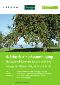 Hochstammtagung 2016