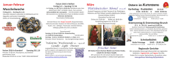 Januar-Februar Ostern im Katerberg März Muschelwoche