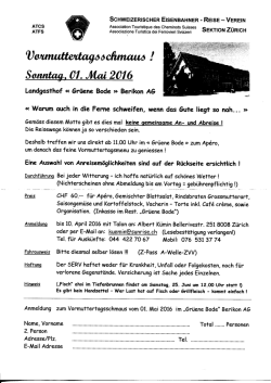 Infos und Anmeldung