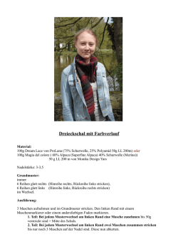 Dreieckschal mit Farbverlauf