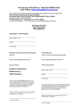 vollmacht - Restrukturierung-vom