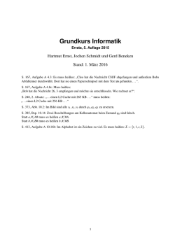 Grundkurs Informatik