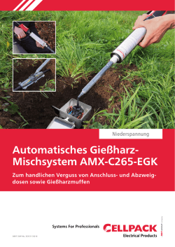 Automatisches Gießharz- Mischsystem AMX-C265-EGK