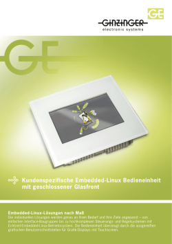 Bedieneinheit Ginzinger geschlossene Glasfront pdf