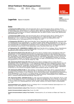 hier - Alfred Feldmann Werkzeugmaschinen