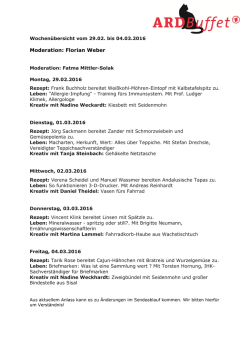 Die Wochenthemen zum Ausdrucken