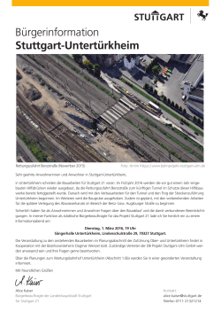 Bürgerinformation Stuttgart-Untertürkheim