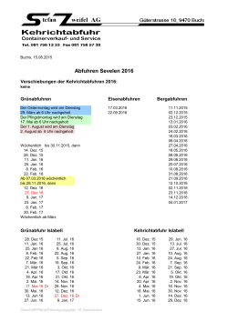 Abfuhrdaten Berg 2016