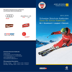 Prospekt - Skischule Adelboden
