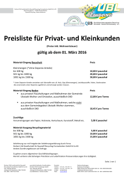 Privat - UBL Recycling