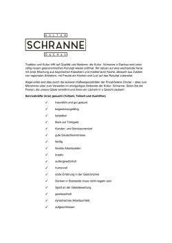 Servicekräfte m/w - Kultur Schranne Dachau