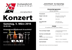 Samstag, 5. März 2016