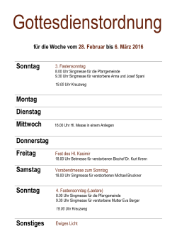 Gottesdienste
