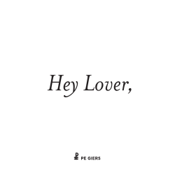 Hey Lover - Pe Giers