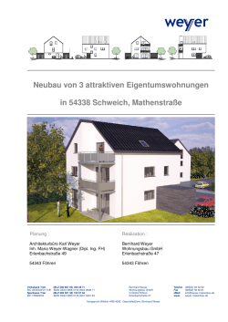 Expertise  - Weyer Wohnungsbau GmbH, Architekturbüro Karl
