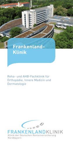 Allgemeiner Info-Flyer der Frankenland
