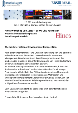 Hines - 17. EBS Immobilienkongress